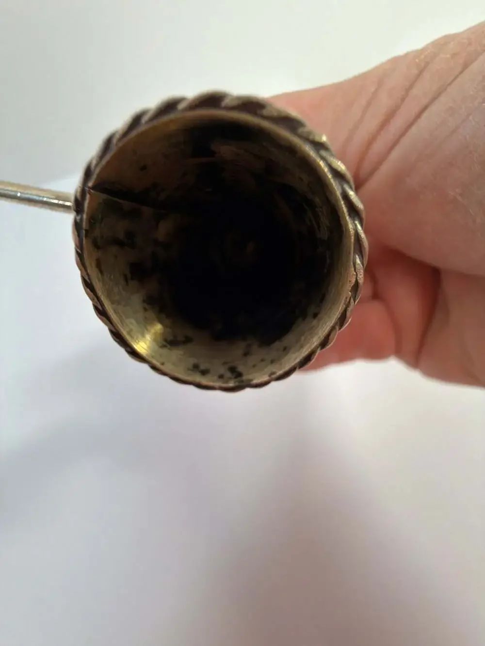 Vintage Hand Forged Brass Scarecrow‎ Figurine Candle Snuffer